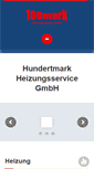 Mobile Screenshot of 100mark-heizung.de