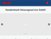 Tablet Screenshot of 100mark-heizung.de
